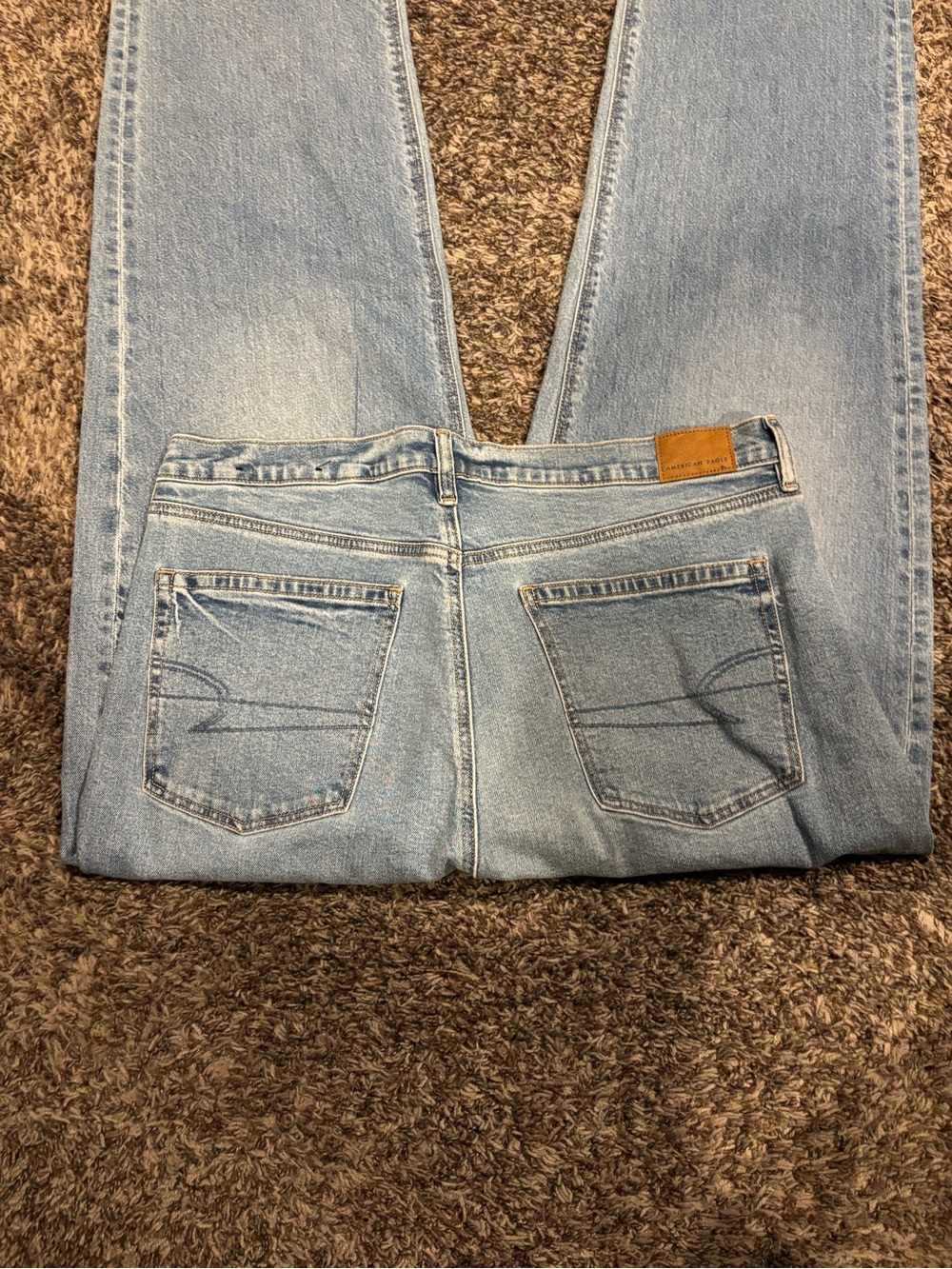Women’s American Eagle Outfitters Super High Rise Baggy Straight Jeans
